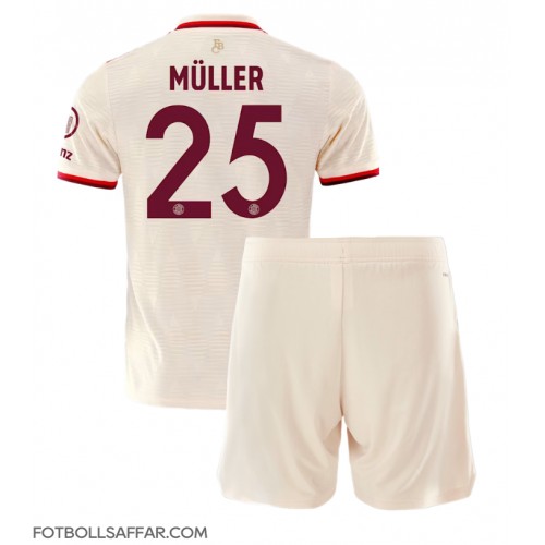 Bayern Munich Thomas Muller #25 Tredje Dräkt Barn 2024-25 Kortärmad (+ Korta byxor)